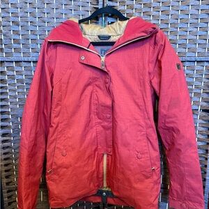 DC Red Ski & Snow Jacket with Hood and Zipper
